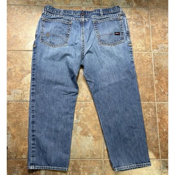 Ariat FR M3 Jeans Lot 2 Mens 46x30 Loose Straight Blue Denim Work Fire Resistant - Picture 7 of 7